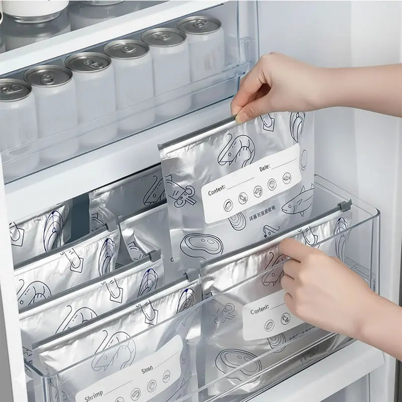 🧊New reusable upgraded thickened upright aluminum foil sealing storage bags