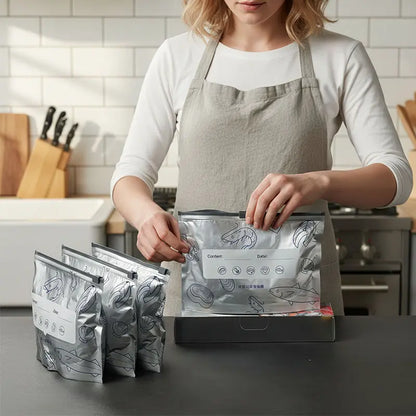 🧊New reusable upgraded thickened upright aluminum foil sealing storage bags