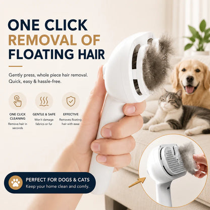 3-in-1 Cat Dog Steam Brush | Mist Grooming & Pet Hair Remover FurClean Pro™