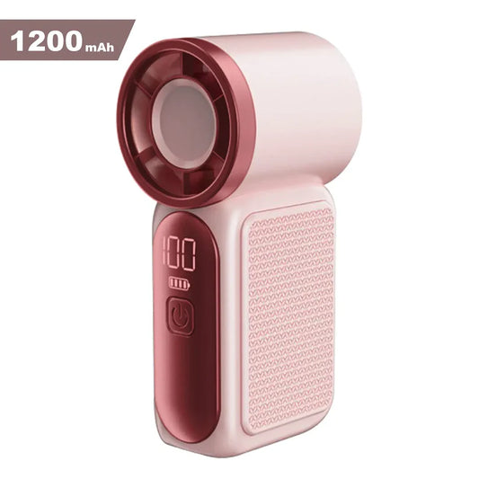 Mini Handheld Fan with LED Display – Women's 6-Speed Portable Turbo Pocket Fan