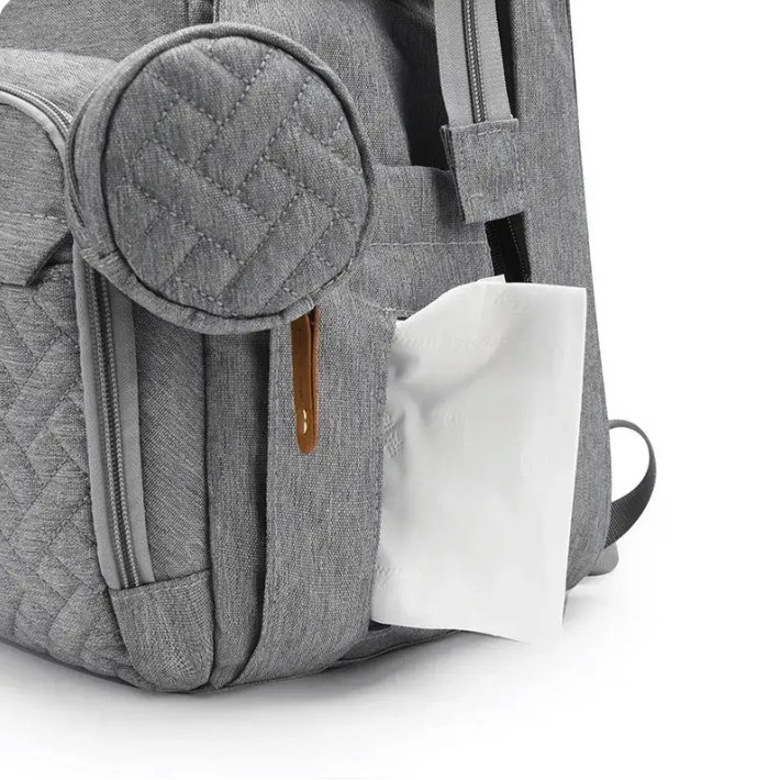 Multifunctional, Large-Capacity Diaper Backpack with Foldable Bed