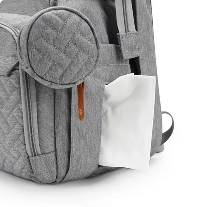 Multifunctional, Large-Capacity Diaper Backpack with Foldable Bed