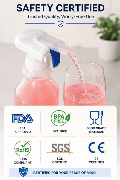 Trigger-Controlled Drink Dispenser for Fridge (MagicTap) – Automatic, Spill-Proof, Portable Pump