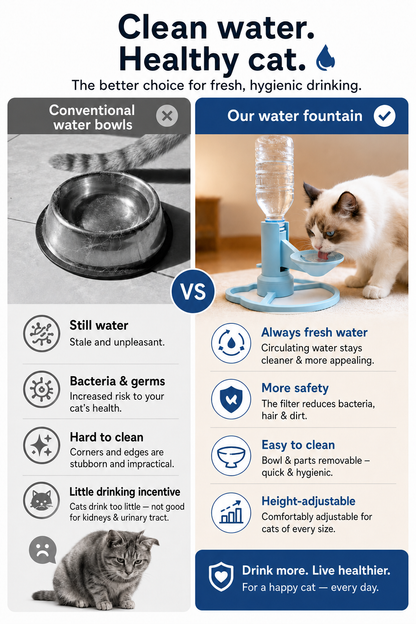 Elevated Gravity Cat Water Dispenser