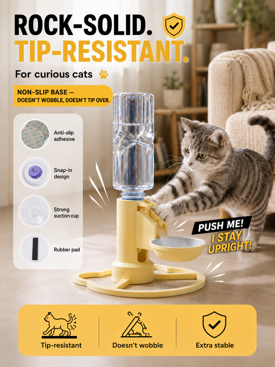 Elevated Gravity Cat Water Dispenser